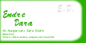 endre dara business card